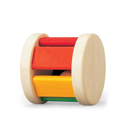 PlanToys 2.5" Classic Roller Wooden Baby Toy